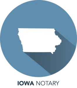 A long shadow image of the state of iowa.